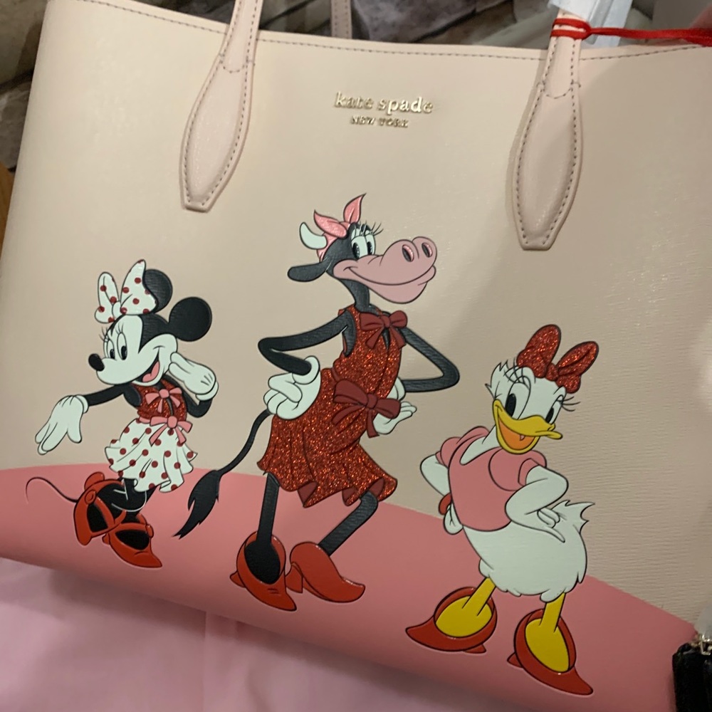 Auth. Kate Spade leather Minnie L.ed tote/Wristlet - Picture 13 of 16